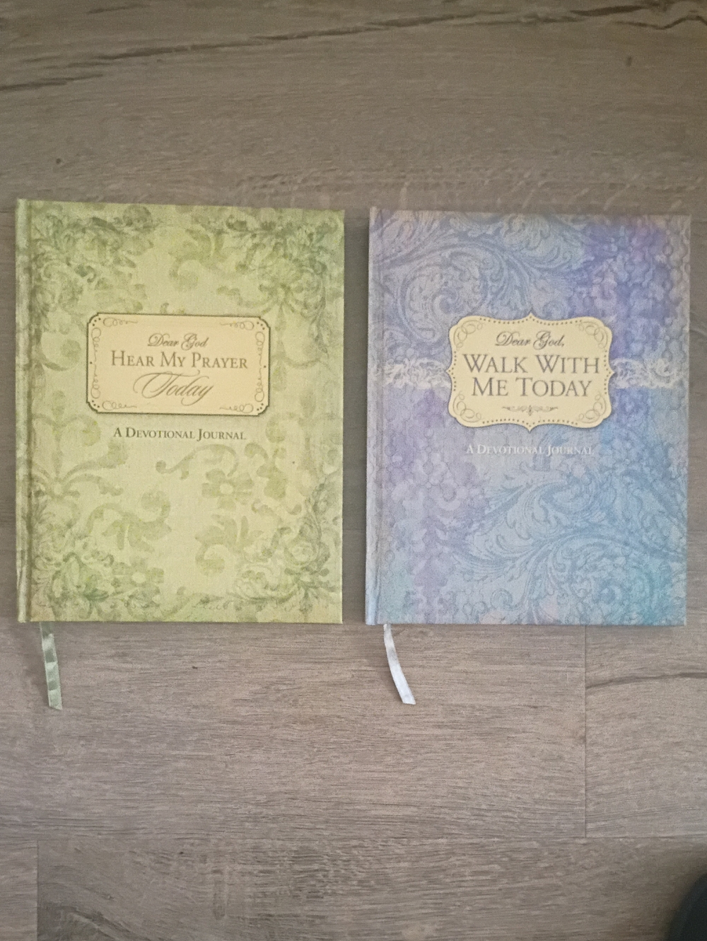 Set of 2 Devotional Journals - Green & Lavender